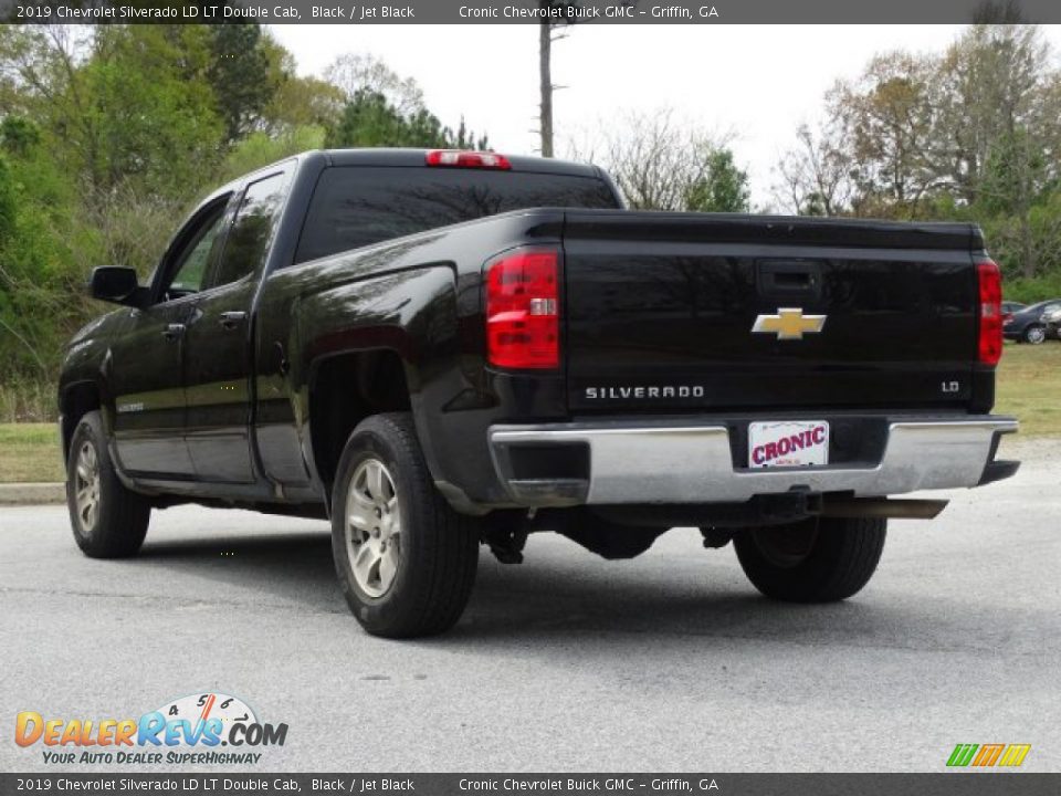 2019 Chevrolet Silverado LD LT Double Cab Black / Jet Black Photo #6
