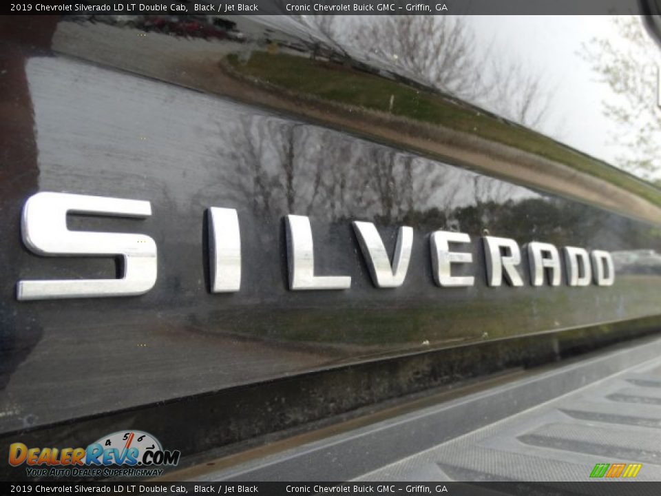 2019 Chevrolet Silverado LD LT Double Cab Black / Jet Black Photo #9