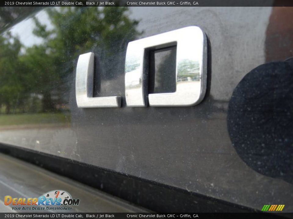 2019 Chevrolet Silverado LD LT Double Cab Black / Jet Black Photo #10