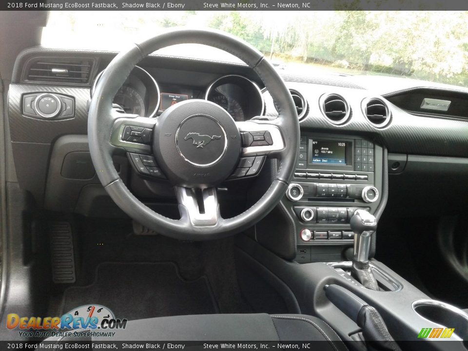 2018 Ford Mustang EcoBoost Fastback Shadow Black / Ebony Photo #28