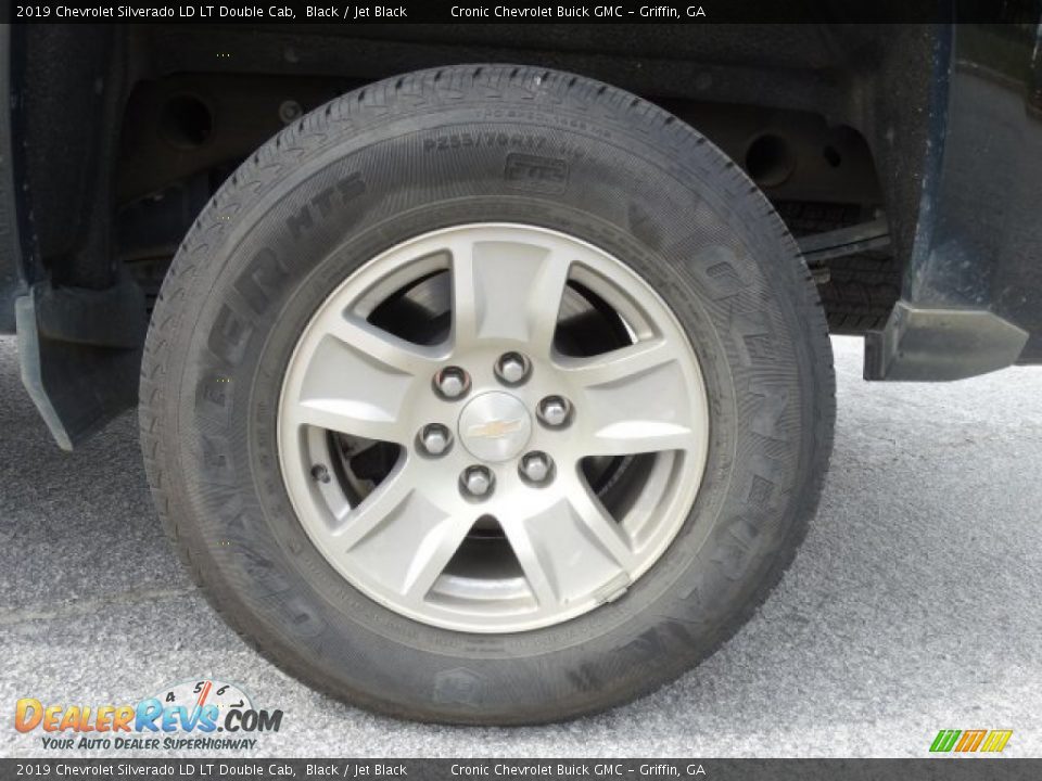 2019 Chevrolet Silverado LD LT Double Cab Black / Jet Black Photo #11