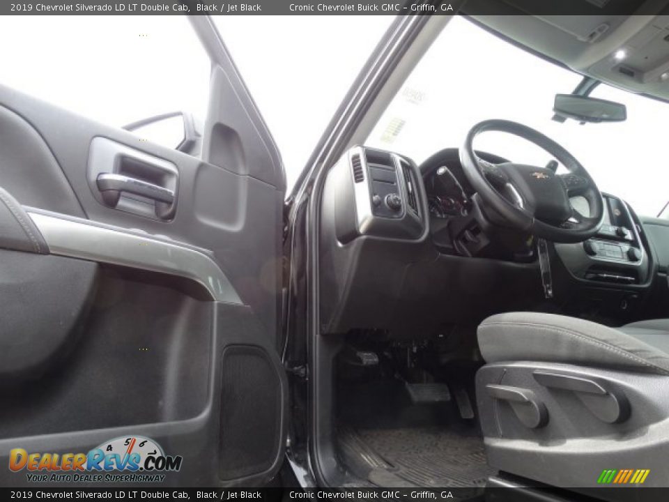 2019 Chevrolet Silverado LD LT Double Cab Black / Jet Black Photo #12