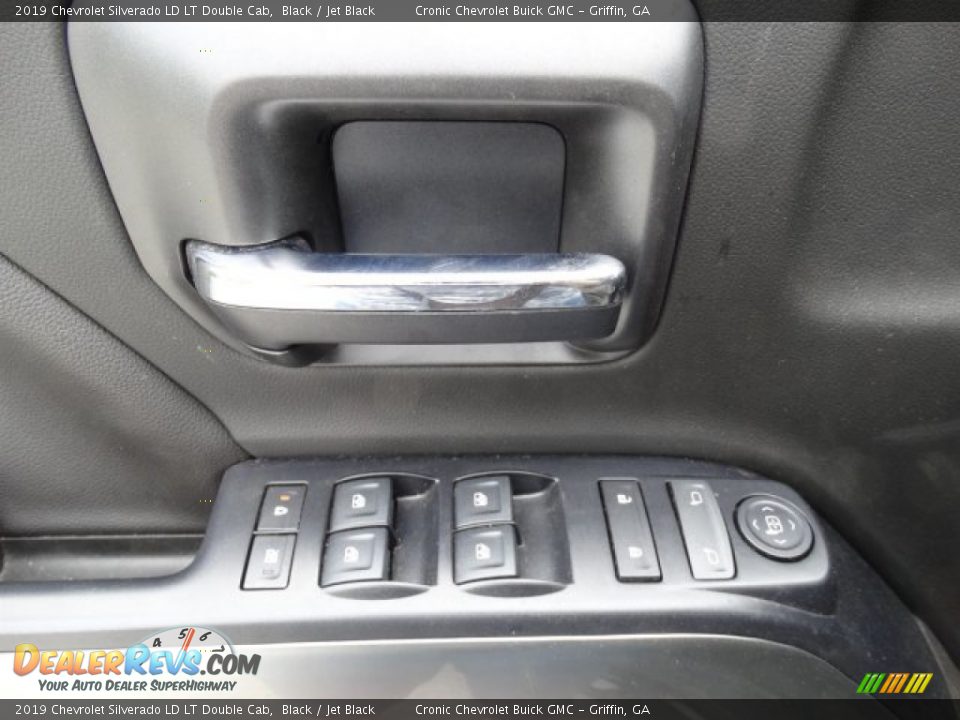 2019 Chevrolet Silverado LD LT Double Cab Black / Jet Black Photo #14