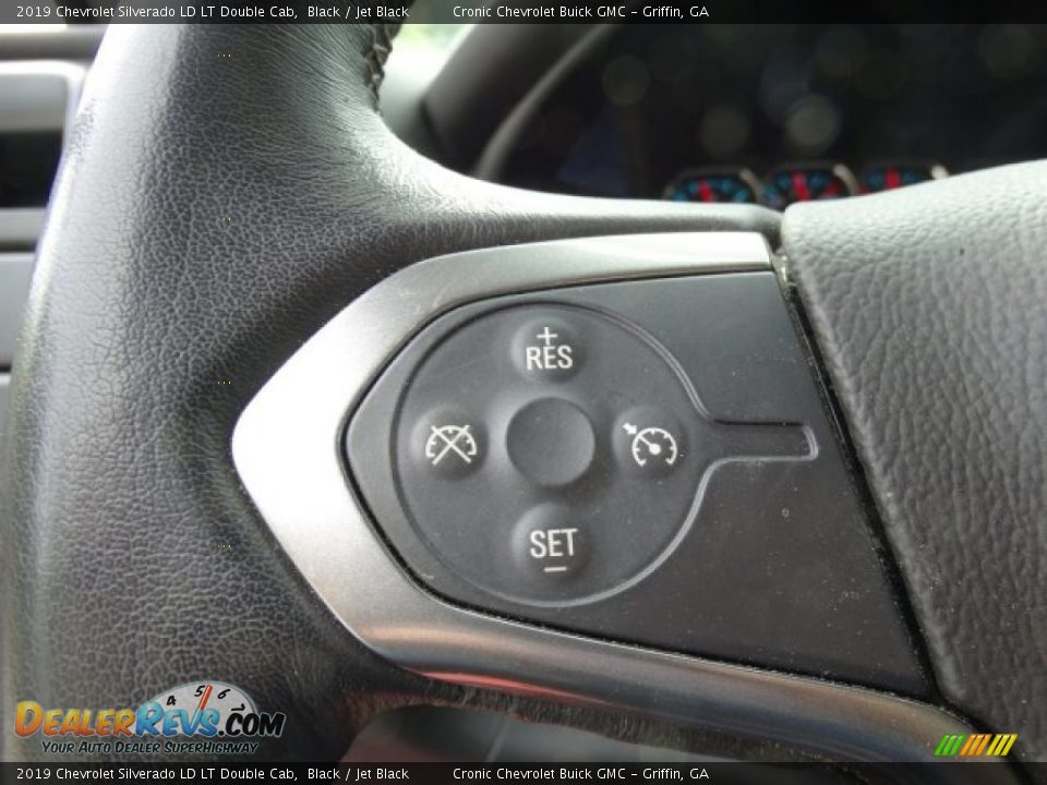 2019 Chevrolet Silverado LD LT Double Cab Black / Jet Black Photo #16