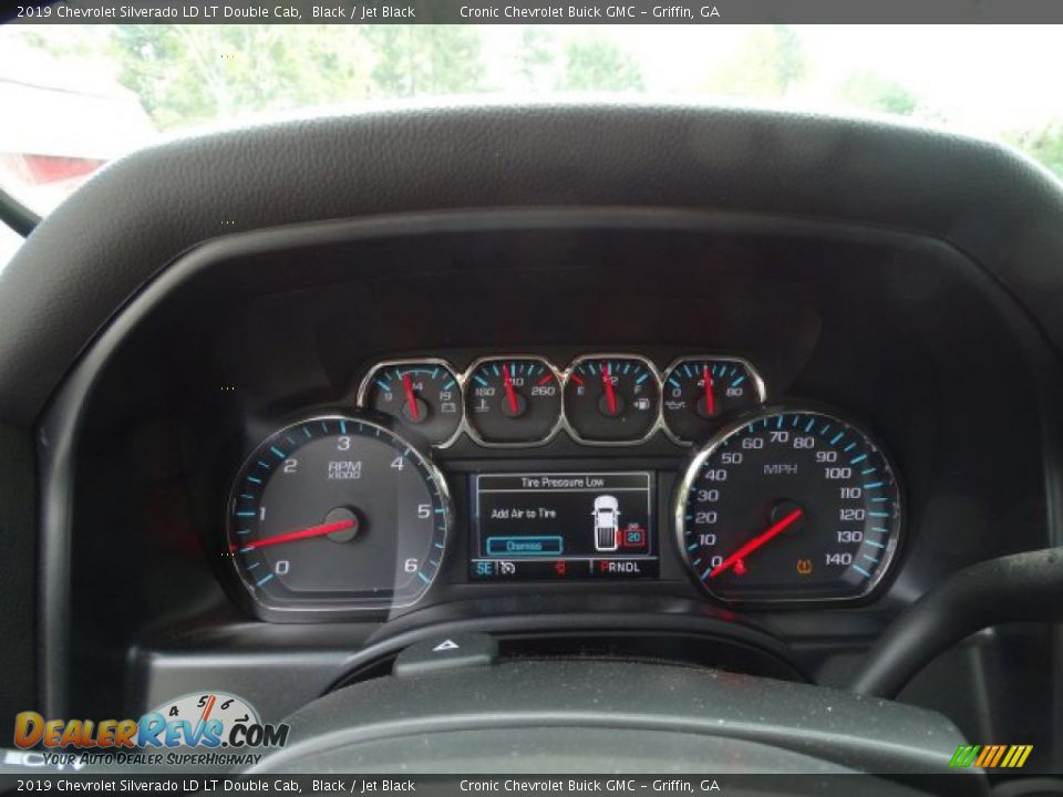 2019 Chevrolet Silverado LD LT Double Cab Black / Jet Black Photo #17