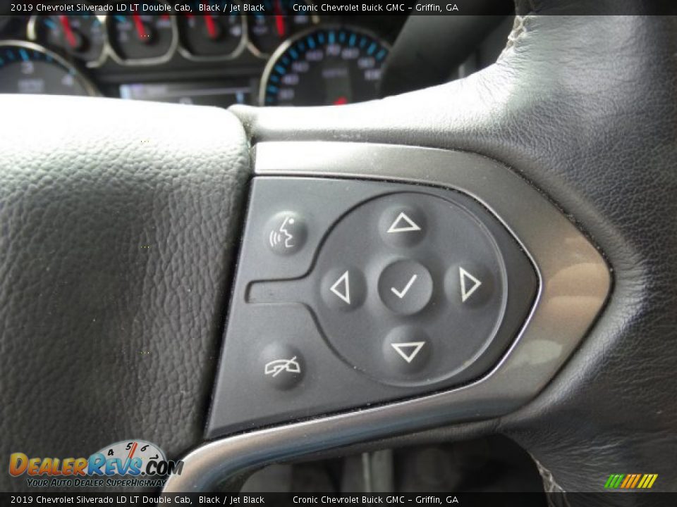 2019 Chevrolet Silverado LD LT Double Cab Black / Jet Black Photo #19