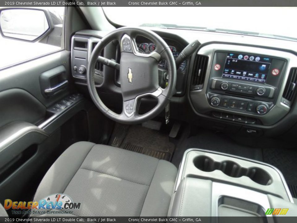 2019 Chevrolet Silverado LD LT Double Cab Black / Jet Black Photo #25