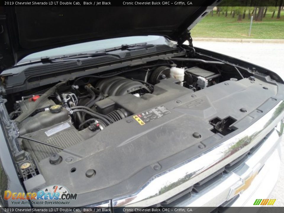 2019 Chevrolet Silverado LD LT Double Cab Black / Jet Black Photo #28