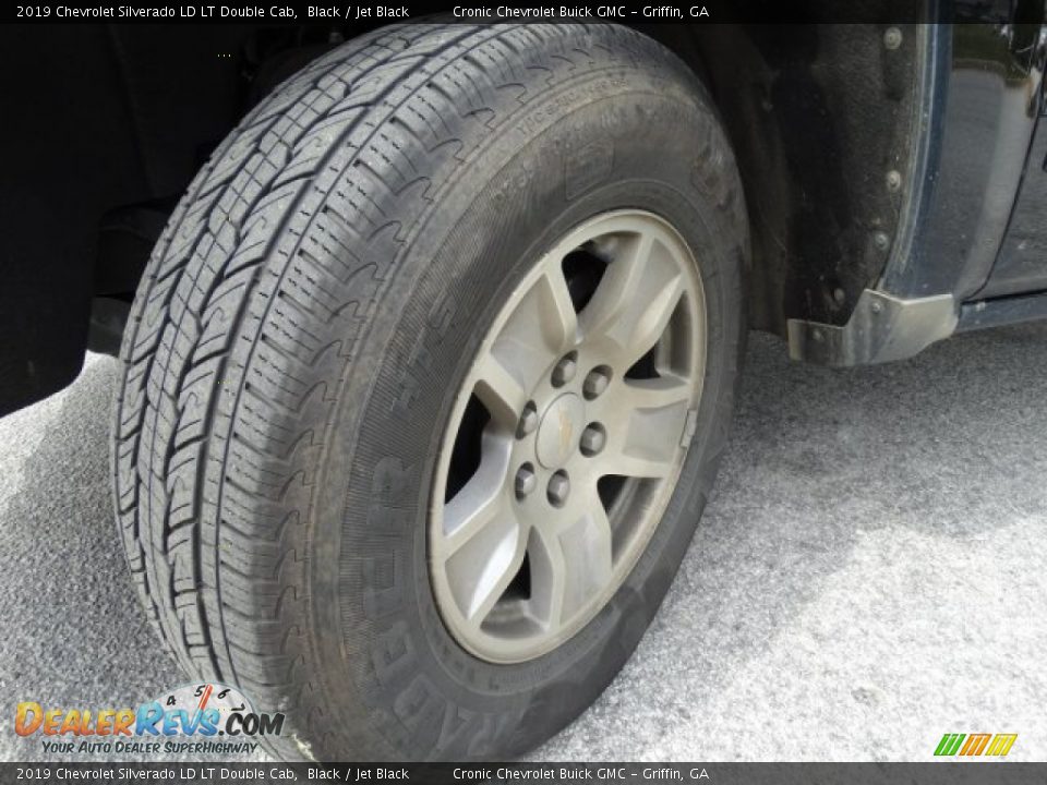 2019 Chevrolet Silverado LD LT Double Cab Black / Jet Black Photo #29
