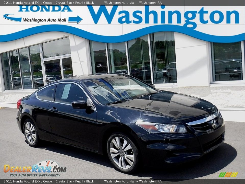 2011 Honda Accord EX-L Coupe Crystal Black Pearl / Black Photo #1