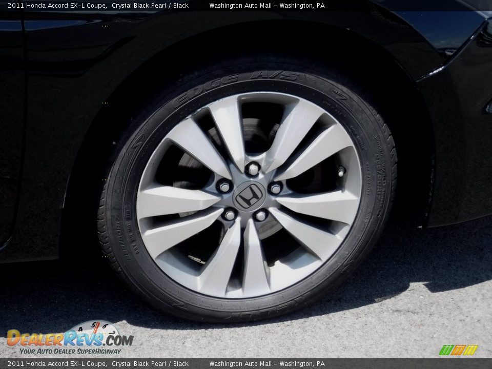 2011 Honda Accord EX-L Coupe Crystal Black Pearl / Black Photo #3