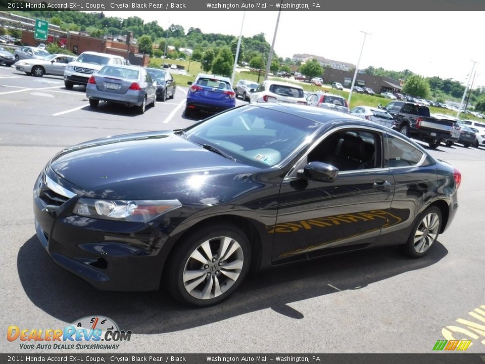 2011 Honda Accord EX-L Coupe Crystal Black Pearl / Black Photo #6