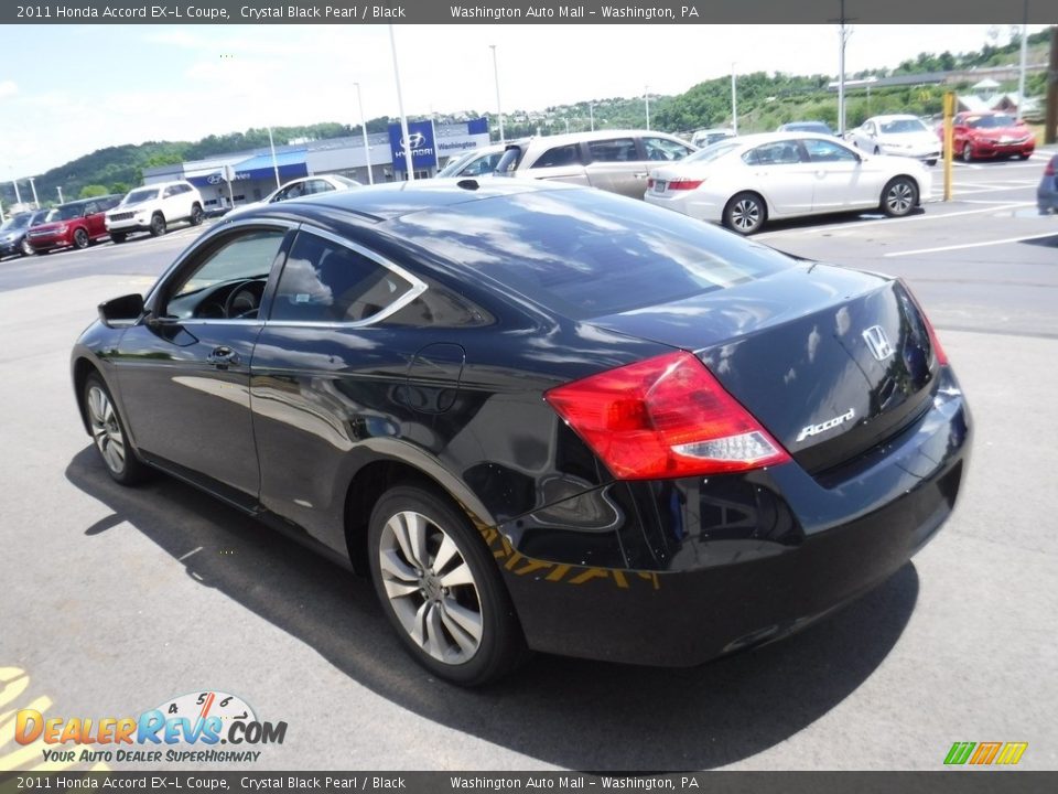 2011 Honda Accord EX-L Coupe Crystal Black Pearl / Black Photo #7