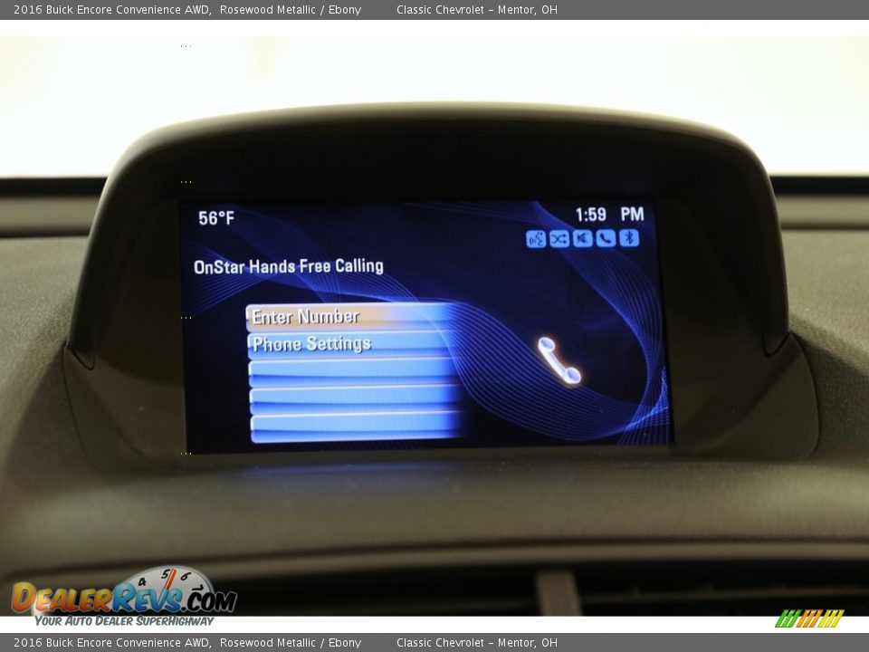 2016 Buick Encore Convenience AWD Rosewood Metallic / Ebony Photo #11