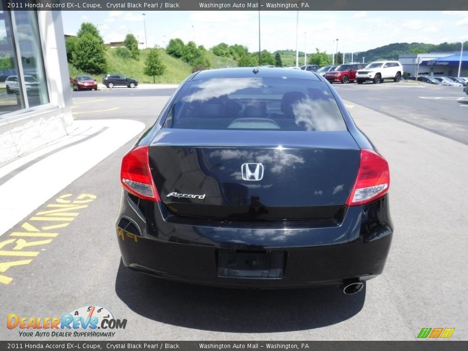 2011 Honda Accord EX-L Coupe Crystal Black Pearl / Black Photo #8