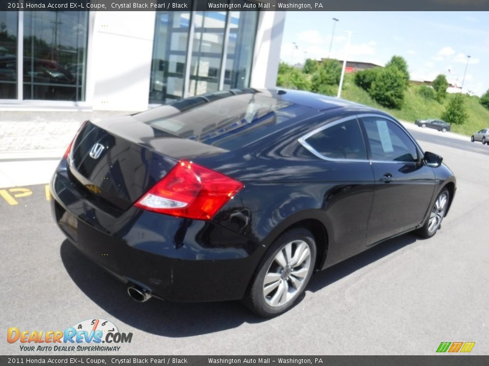 2011 Honda Accord EX-L Coupe Crystal Black Pearl / Black Photo #9