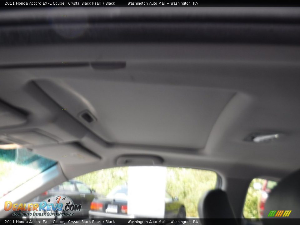 2011 Honda Accord EX-L Coupe Crystal Black Pearl / Black Photo #11