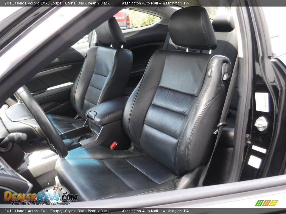 2011 Honda Accord EX-L Coupe Crystal Black Pearl / Black Photo #14