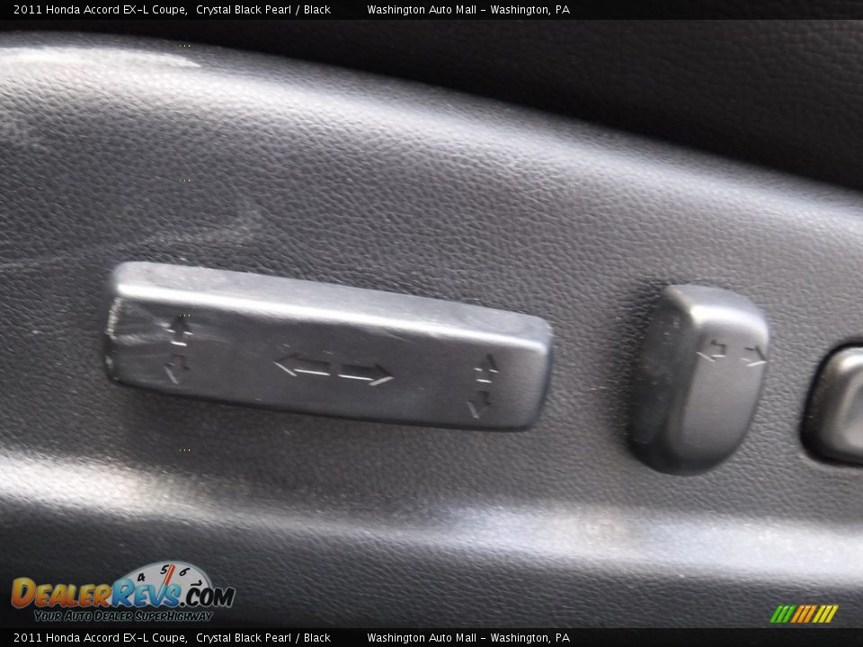 2011 Honda Accord EX-L Coupe Crystal Black Pearl / Black Photo #15