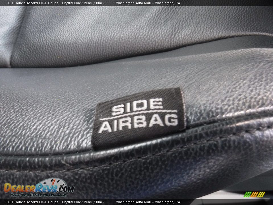 2011 Honda Accord EX-L Coupe Crystal Black Pearl / Black Photo #16