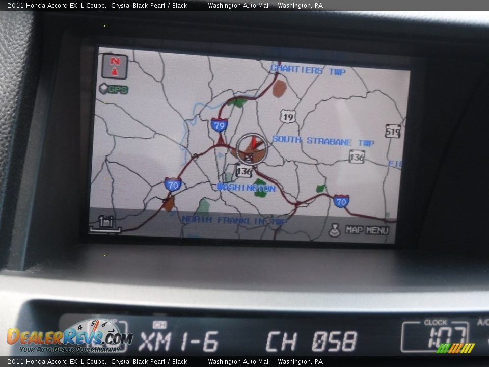 2011 Honda Accord EX-L Coupe Crystal Black Pearl / Black Photo #21