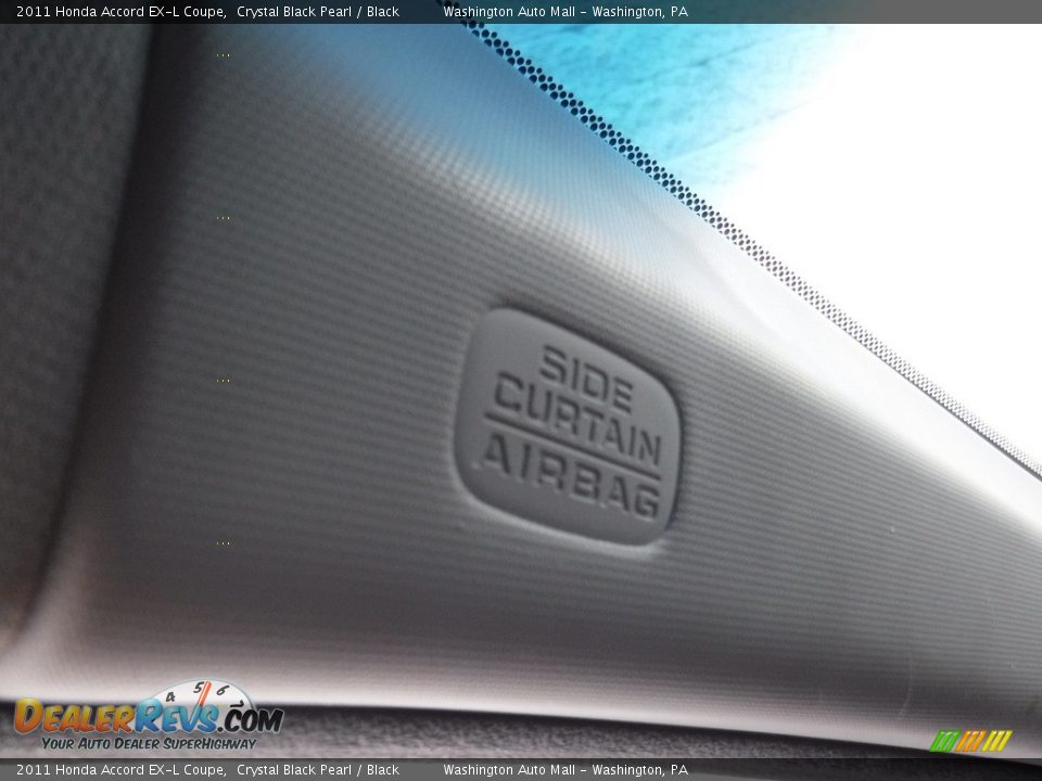 2011 Honda Accord EX-L Coupe Crystal Black Pearl / Black Photo #24