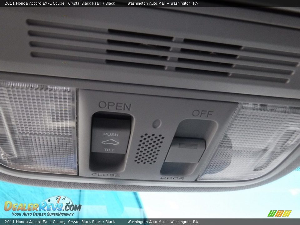 2011 Honda Accord EX-L Coupe Crystal Black Pearl / Black Photo #25