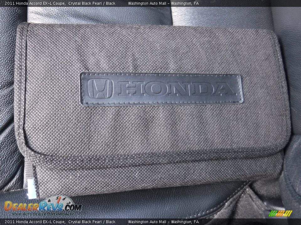 2011 Honda Accord EX-L Coupe Crystal Black Pearl / Black Photo #27