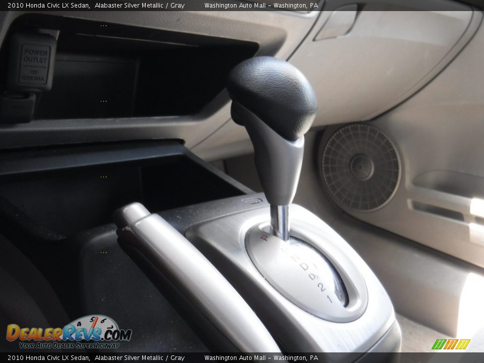 2010 Honda Civic LX Sedan Alabaster Silver Metallic / Gray Photo #15