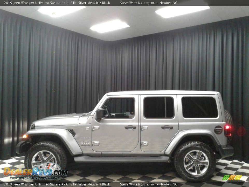2019 Jeep Wrangler Unlimited Sahara 4x4 Billet Silver Metallic / Black Photo #1