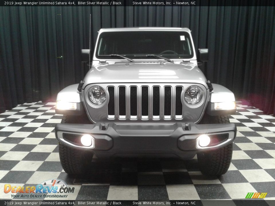 2019 Jeep Wrangler Unlimited Sahara 4x4 Billet Silver Metallic / Black Photo #3