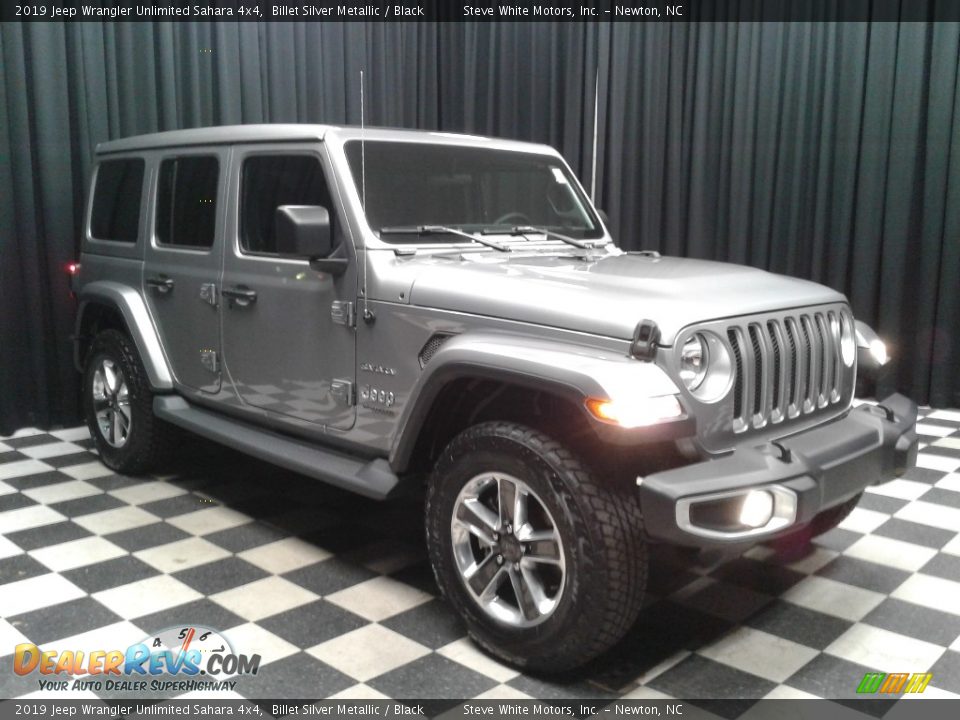 2019 Jeep Wrangler Unlimited Sahara 4x4 Billet Silver Metallic / Black Photo #4