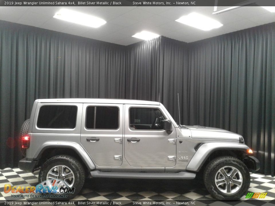 2019 Jeep Wrangler Unlimited Sahara 4x4 Billet Silver Metallic / Black Photo #5