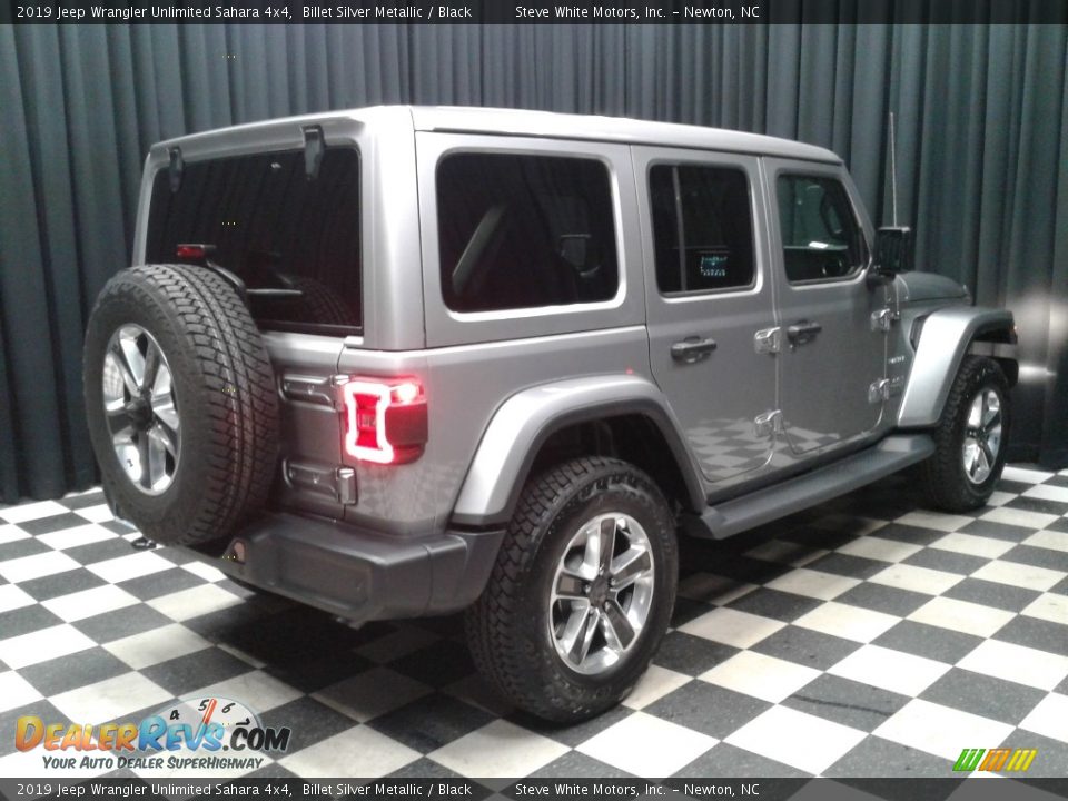 2019 Jeep Wrangler Unlimited Sahara 4x4 Billet Silver Metallic / Black Photo #6