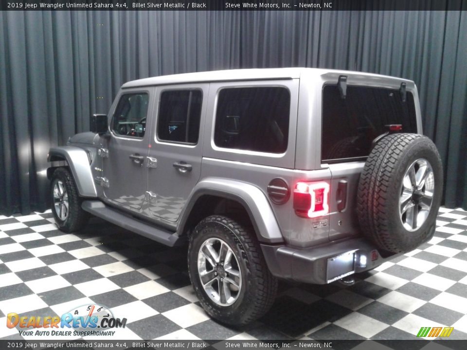2019 Jeep Wrangler Unlimited Sahara 4x4 Billet Silver Metallic / Black Photo #8