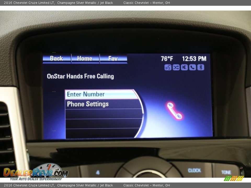 2016 Chevrolet Cruze Limited LT Champagne Silver Metallic / Jet Black Photo #11