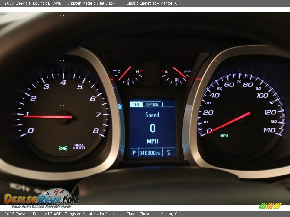 2016 Chevrolet Equinox LT AWD Tungsten Metallic / Jet Black Photo #8