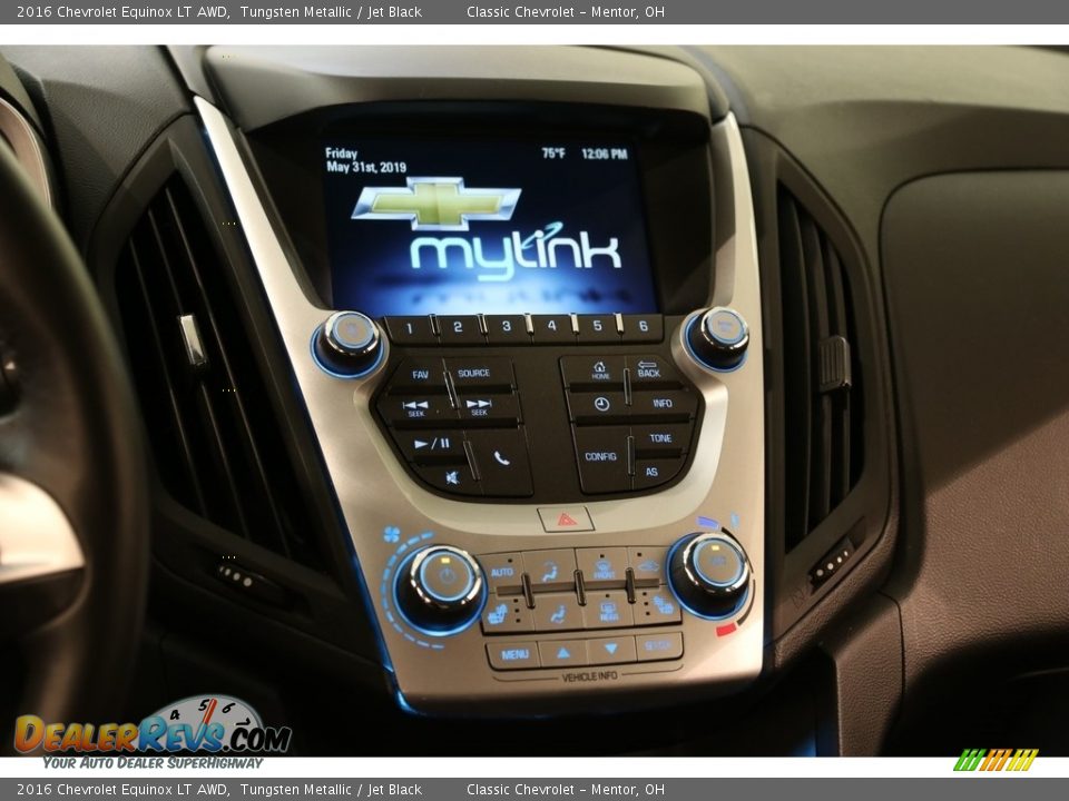 2016 Chevrolet Equinox LT AWD Tungsten Metallic / Jet Black Photo #9