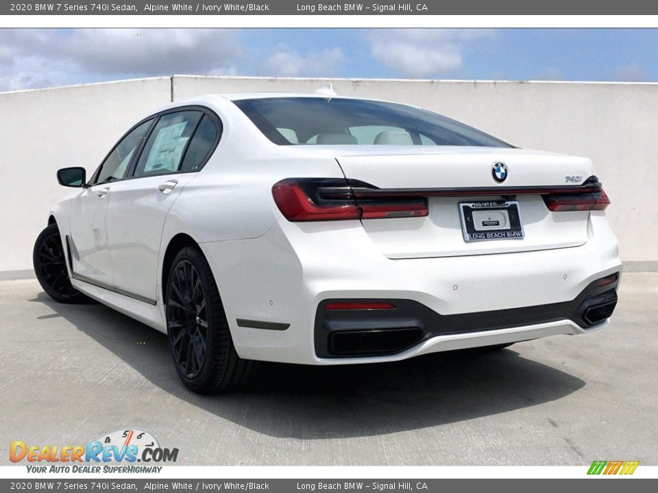 2020 BMW 7 Series 740i Sedan Alpine White / Ivory White/Black Photo #3