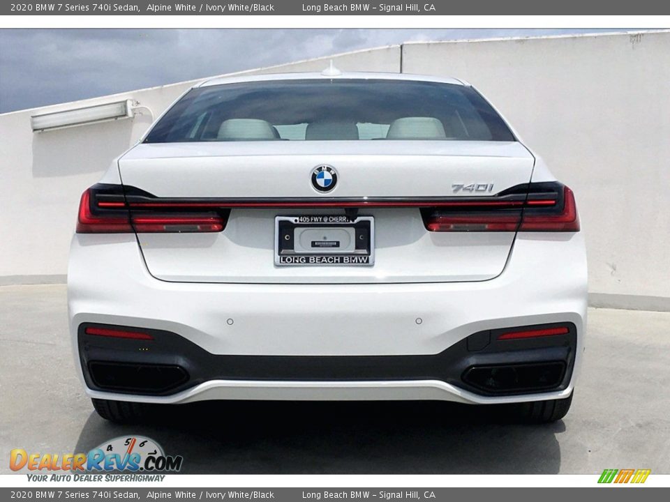 2020 BMW 7 Series 740i Sedan Alpine White / Ivory White/Black Photo #4