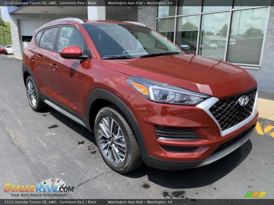 2019 Hyundai Tucson SEL AWD Gemstone Red / Black Photo #2