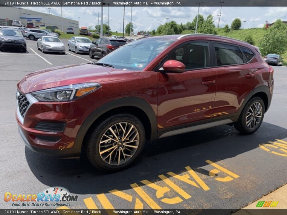 2019 Hyundai Tucson SEL AWD Gemstone Red / Black Photo #7