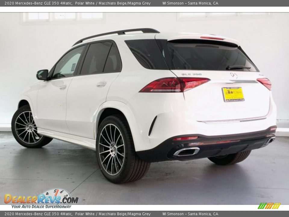 2020 Mercedes-Benz GLE 350 4Matic Polar White / Macchiato Beige/Magma Grey Photo #2