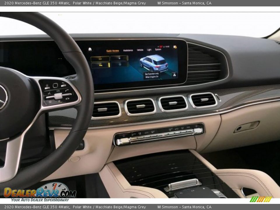 2020 Mercedes-Benz GLE 350 4Matic Polar White / Macchiato Beige/Magma Grey Photo #6