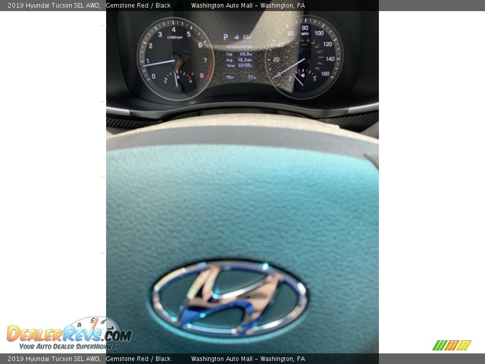 2019 Hyundai Tucson SEL AWD Gemstone Red / Black Photo #31