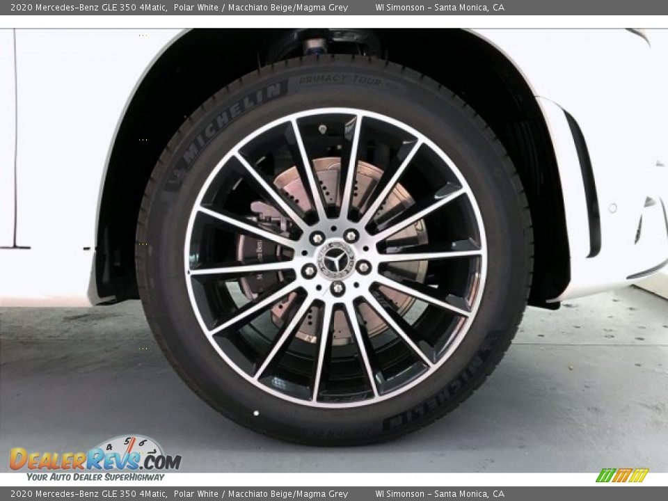 2020 Mercedes-Benz GLE 350 4Matic Polar White / Macchiato Beige/Magma Grey Photo #9