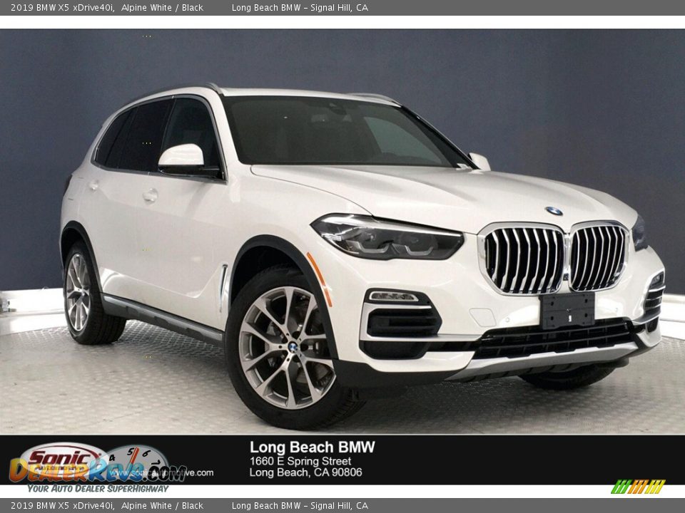 2019 BMW X5 xDrive40i Alpine White / Black Photo #1
