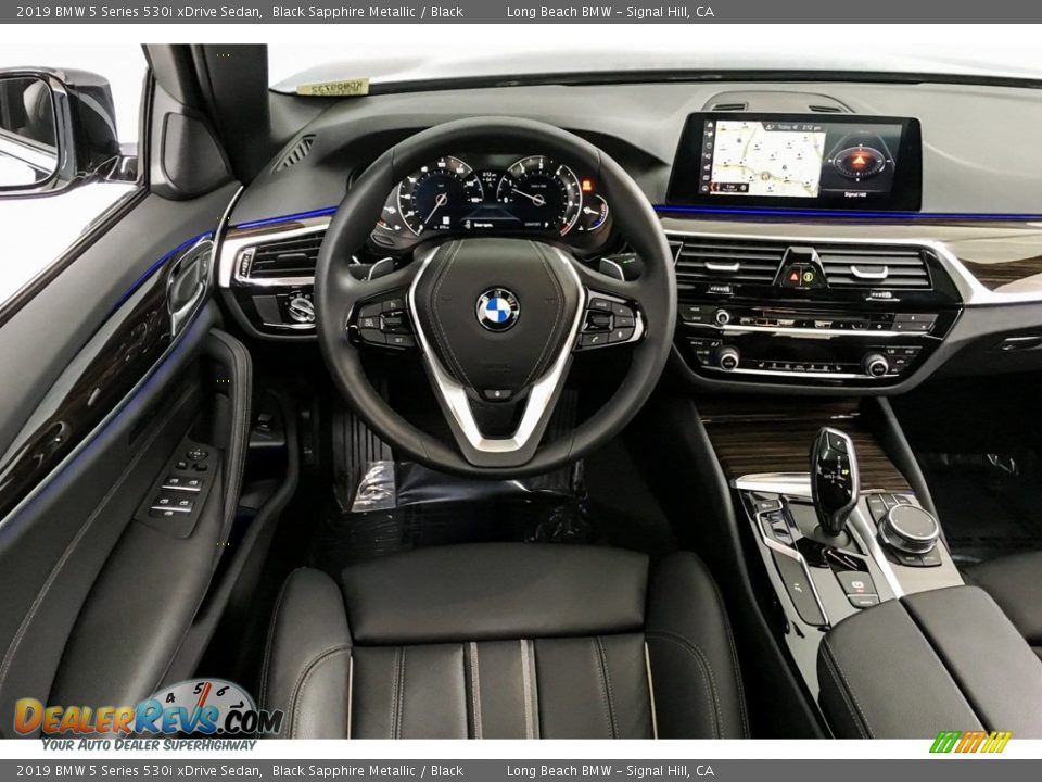 2019 BMW 5 Series 530i xDrive Sedan Black Sapphire Metallic / Black Photo #4