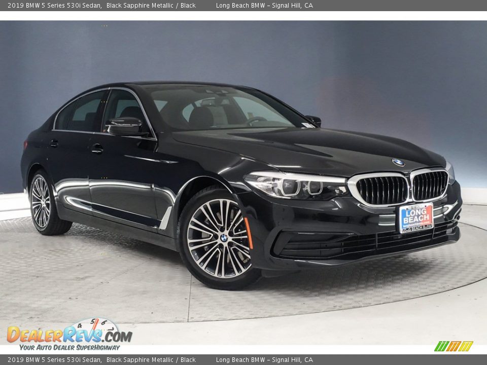 2019 BMW 5 Series 530i Sedan Black Sapphire Metallic / Black Photo #10