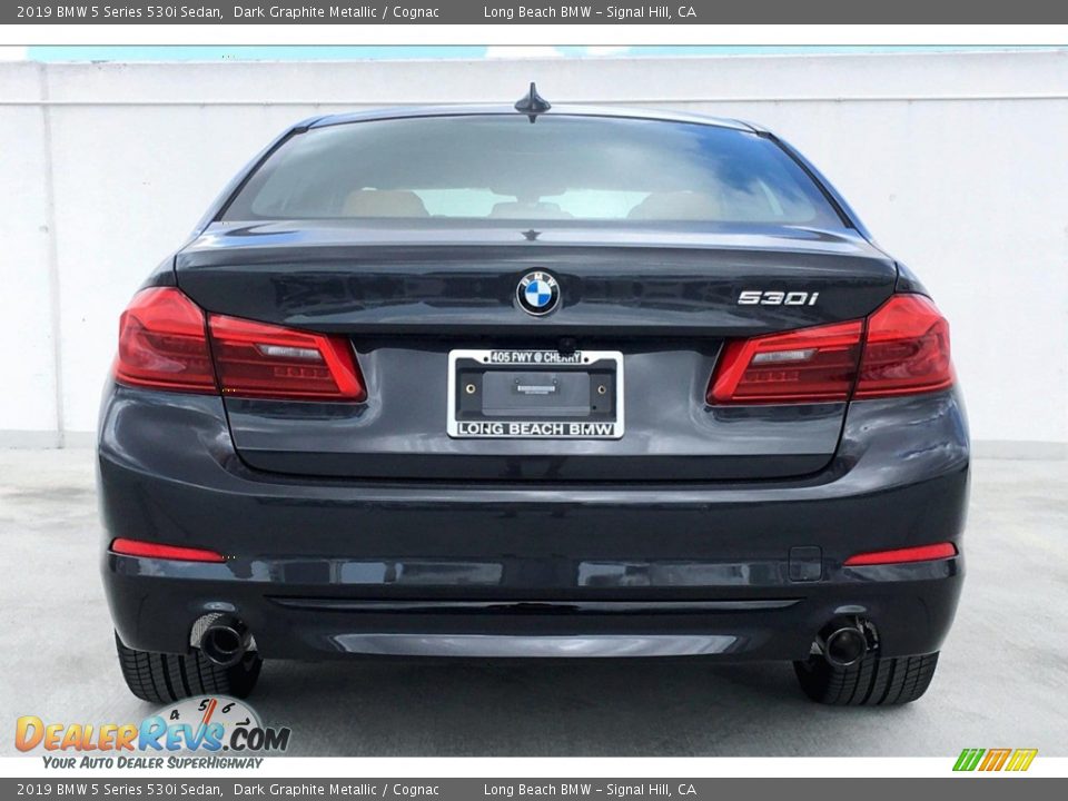 2019 BMW 5 Series 530i Sedan Dark Graphite Metallic / Cognac Photo #4